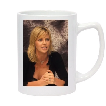 Charlize Theron 14oz White Statesman Mug