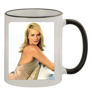 Charlize Theron 11oz Colored Rim & Handle Mug