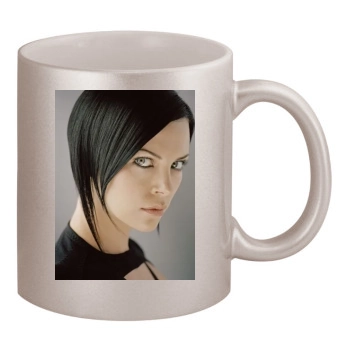 Charlize Theron 11oz Metallic Silver Mug