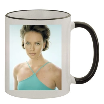 Charlize Theron 11oz Colored Rim & Handle Mug