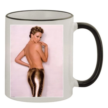 Charlize Theron 11oz Colored Rim & Handle Mug