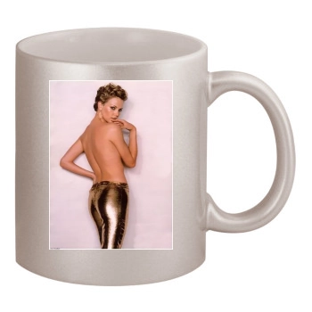 Charlize Theron 11oz Metallic Silver Mug