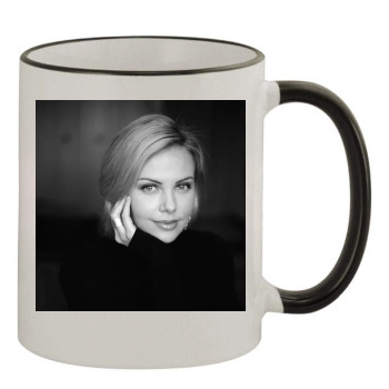 Charlize Theron 11oz Colored Rim & Handle Mug