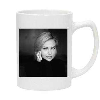 Charlize Theron 14oz White Statesman Mug