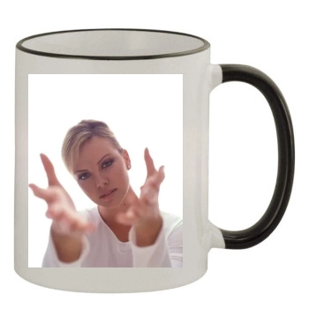 Charlize Theron 11oz Colored Rim & Handle Mug