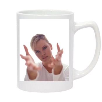 Charlize Theron 14oz White Statesman Mug