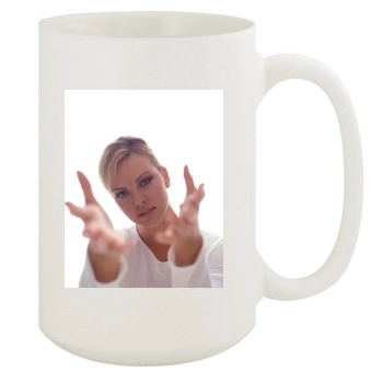 Charlize Theron 15oz White Mug