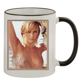 Charlize Theron 11oz Colored Rim & Handle Mug