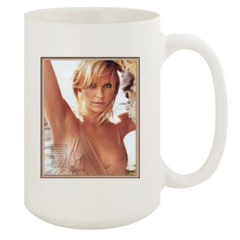 Charlize Theron 15oz White Mug