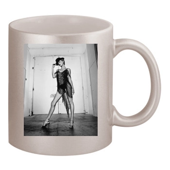 Charlize Theron 11oz Metallic Silver Mug