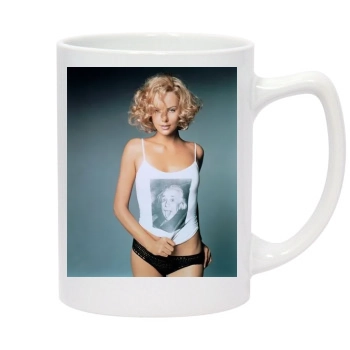 Charlize Theron 14oz White Statesman Mug