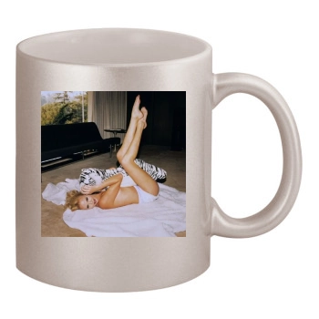 Charlize Theron 11oz Metallic Silver Mug