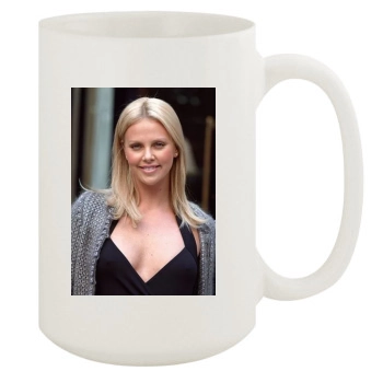 Charlize Theron 15oz White Mug