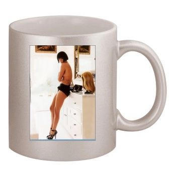 Charlize Theron 11oz Metallic Silver Mug