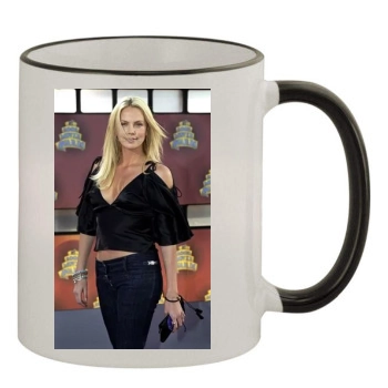 Charlize Theron 11oz Colored Rim & Handle Mug