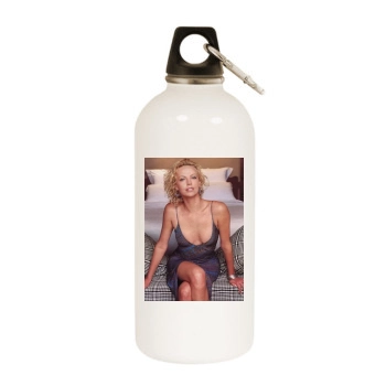 Charlize Theron White Water Bottle With Carabiner