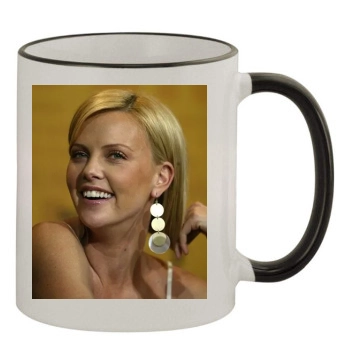 Charlize Theron 11oz Colored Rim & Handle Mug