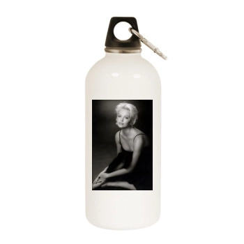 Charlize Theron White Water Bottle With Carabiner