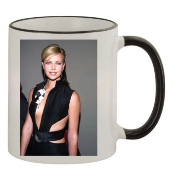 Charlize Theron 11oz Colored Rim & Handle Mug