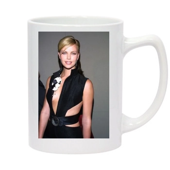 Charlize Theron 14oz White Statesman Mug