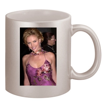 Charlize Theron 11oz Metallic Silver Mug