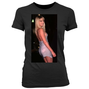 Charlize Theron Women's Junior Cut Crewneck T-Shirt