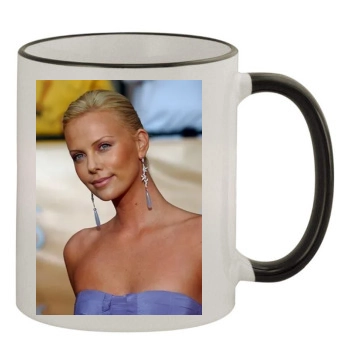 Charlize Theron 11oz Colored Rim & Handle Mug