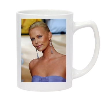 Charlize Theron 14oz White Statesman Mug