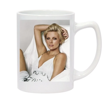 Charlize Theron 14oz White Statesman Mug