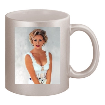 Charlize Theron 11oz Metallic Silver Mug