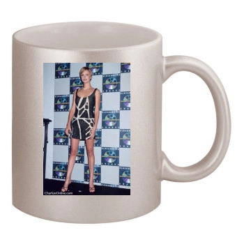 Charlize Theron 11oz Metallic Silver Mug