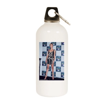 Charlize Theron White Water Bottle With Carabiner