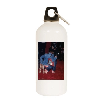 Charlize Theron White Water Bottle With Carabiner