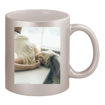 Charlize Theron 11oz Metallic Silver Mug