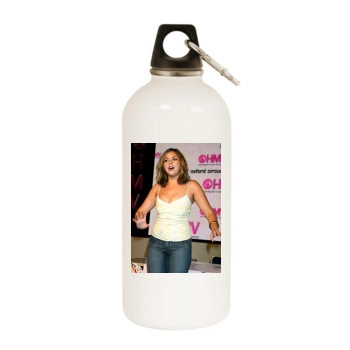 Charlotte Church White Water Bottle With Carabiner