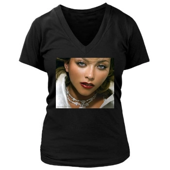 Charlotte Church Women's Deep V-Neck TShirt