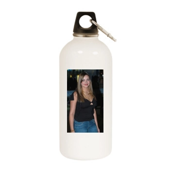 Charlotte Church White Water Bottle With Carabiner