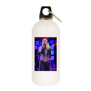 Cher White Water Bottle With Carabiner