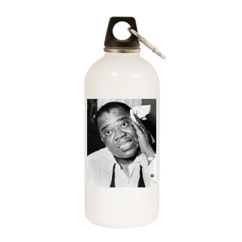 Louis Armstrong White Water Bottle With Carabiner