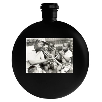 Louis Armstrong Round Flask