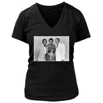 Louis Armstrong Women's Deep V-Neck TShirt