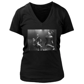 Louis Armstrong Women's Deep V-Neck TShirt