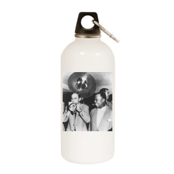 Louis Armstrong White Water Bottle With Carabiner