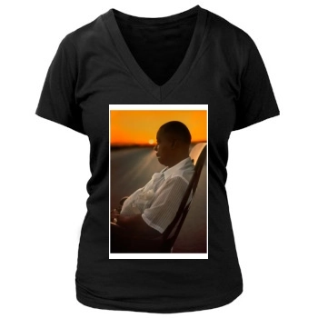 Louis Armstrong Women's Deep V-Neck TShirt