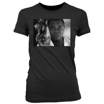 Louis Armstrong Women's Junior Cut Crewneck T-Shirt