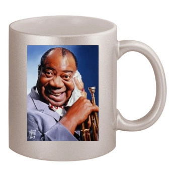 Louis Armstrong 11oz Metallic Silver Mug