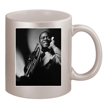 Louis Armstrong 11oz Metallic Silver Mug