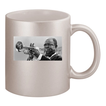 Louis Armstrong 11oz Metallic Silver Mug