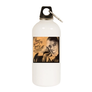 Louis Armstrong White Water Bottle With Carabiner