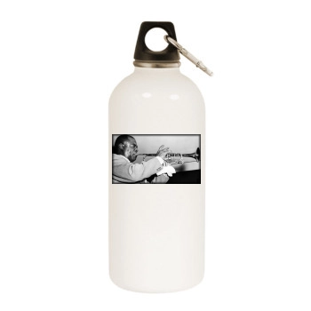 Louis Armstrong White Water Bottle With Carabiner